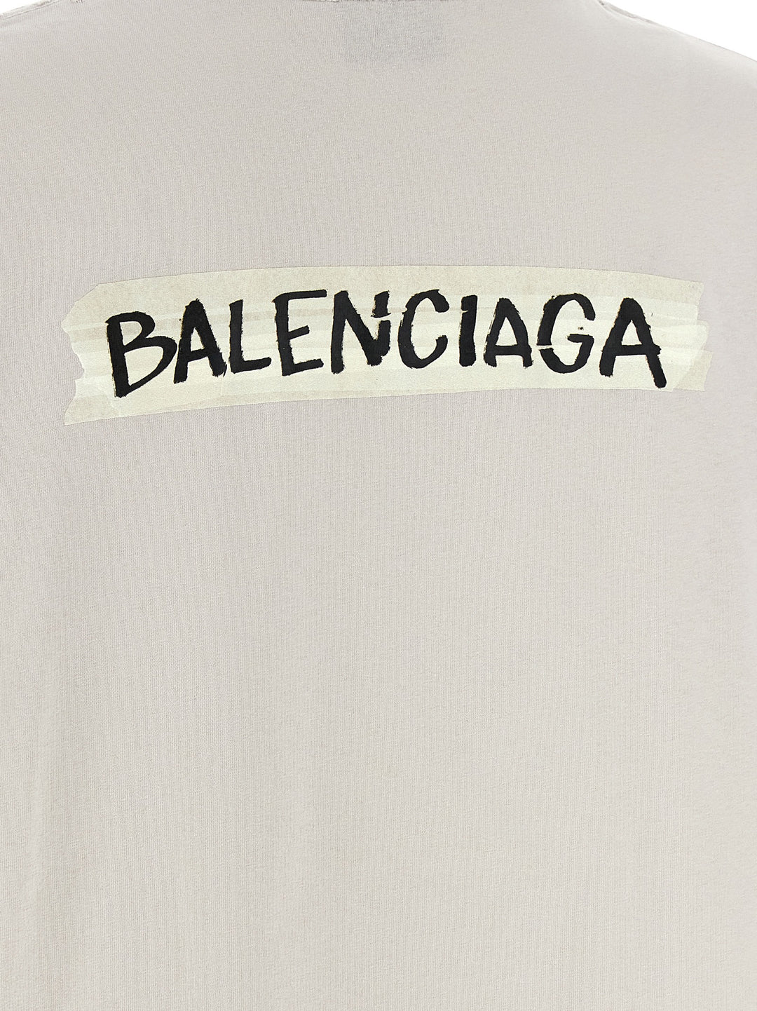 Balenciaga Masking Tape T shirt - Grigio | 4b96a9d78a53d728fe916ddb5ff55dc4941a6d78
