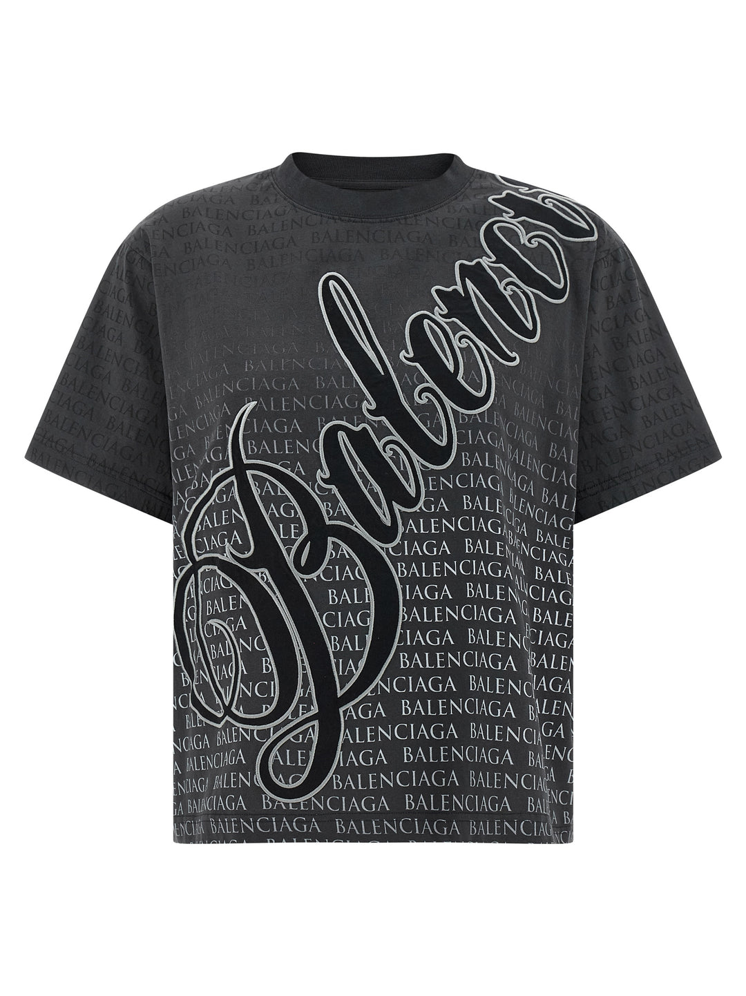 Balenciaga Cursive T shirt - Nero | 9b477cde8ffff48a0b5d4d756fdd7f42b9a99e9d