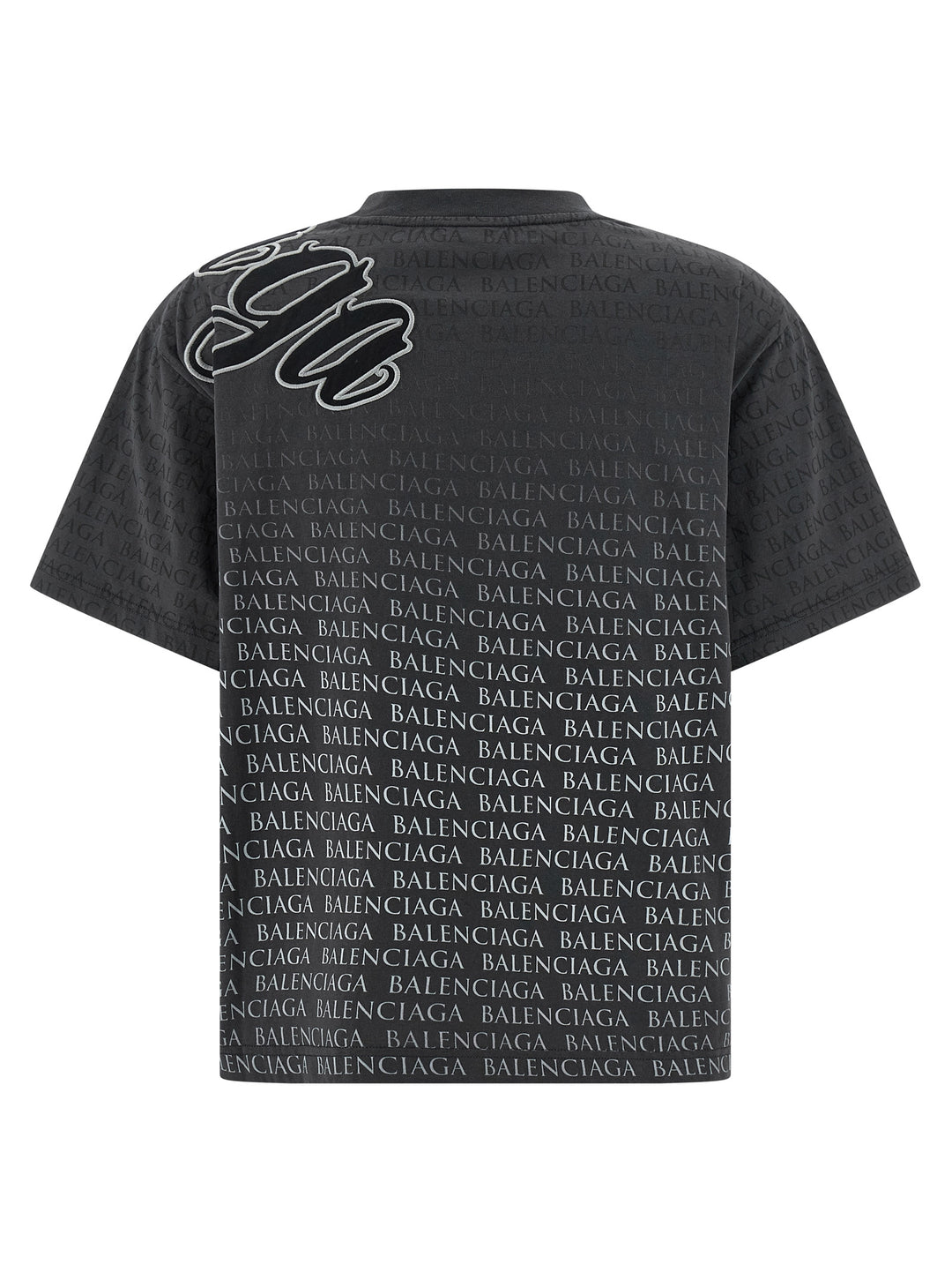 Balenciaga Cursive T shirt - Nero | 1aca6cc25e9c3c7a8a32397ff0a80bf57c7bf5ed