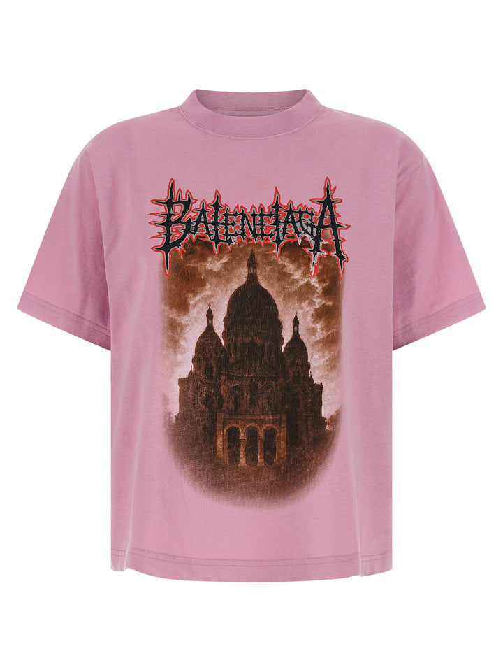 Balenciaga Balenciaga Sacré Cœur T shirt - Rosa | 1343623144beaa8e5734da4d97f212eefbf0dfde