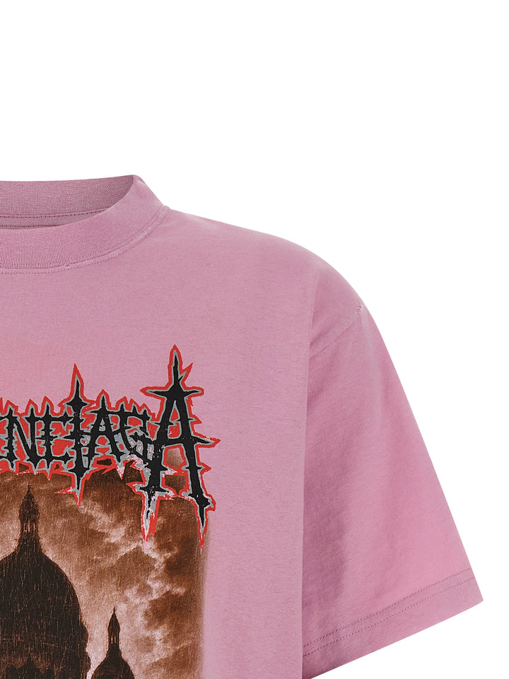 Balenciaga Balenciaga Sacré Cœur T shirt - Rosa | c9e9cce4ca552faf9fd93eb9b778442eba267bf9
