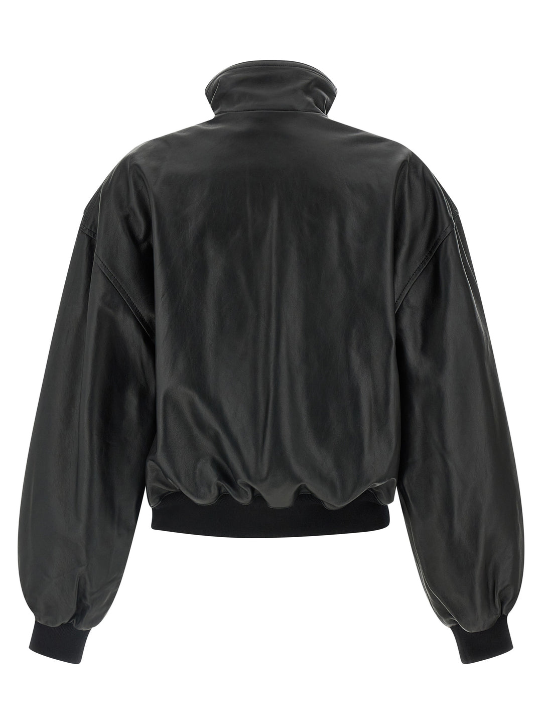 Balenciaga Leather Blouson Puffer Jackets - Nero | 74cd25d34318cf6fed598ab6eca2ec1b5a0809b5