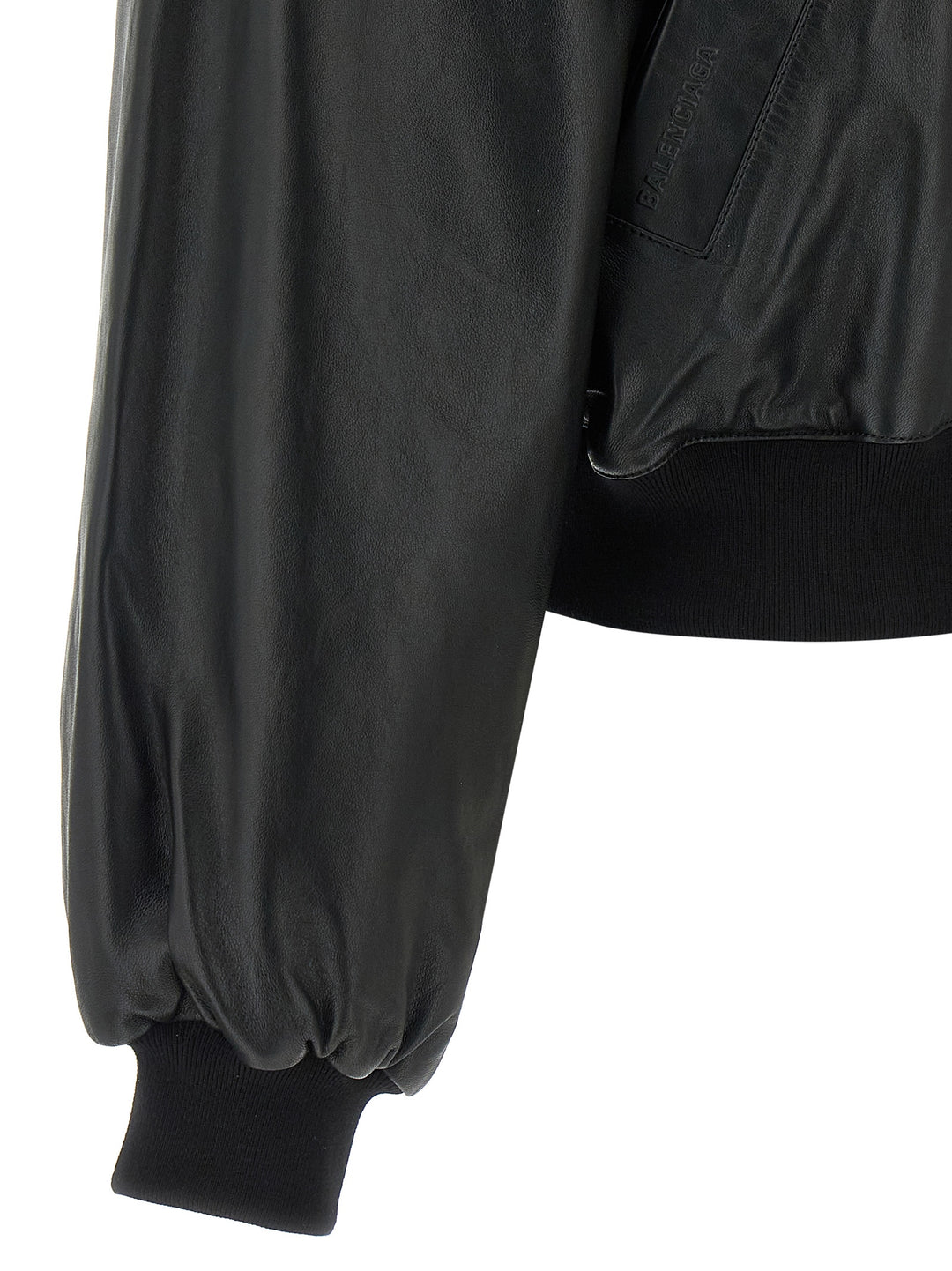 Balenciaga Leather Blouson Puffer Jackets - Nero | bccf8b0e66e42dc7d8278f7ced69814c562b4439