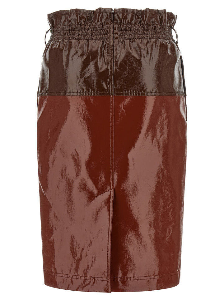 Saint Laurent Paper-Bag Gonne - Bordeaux | f0bc0cb886c80f05323404113a6e28e4534153e8