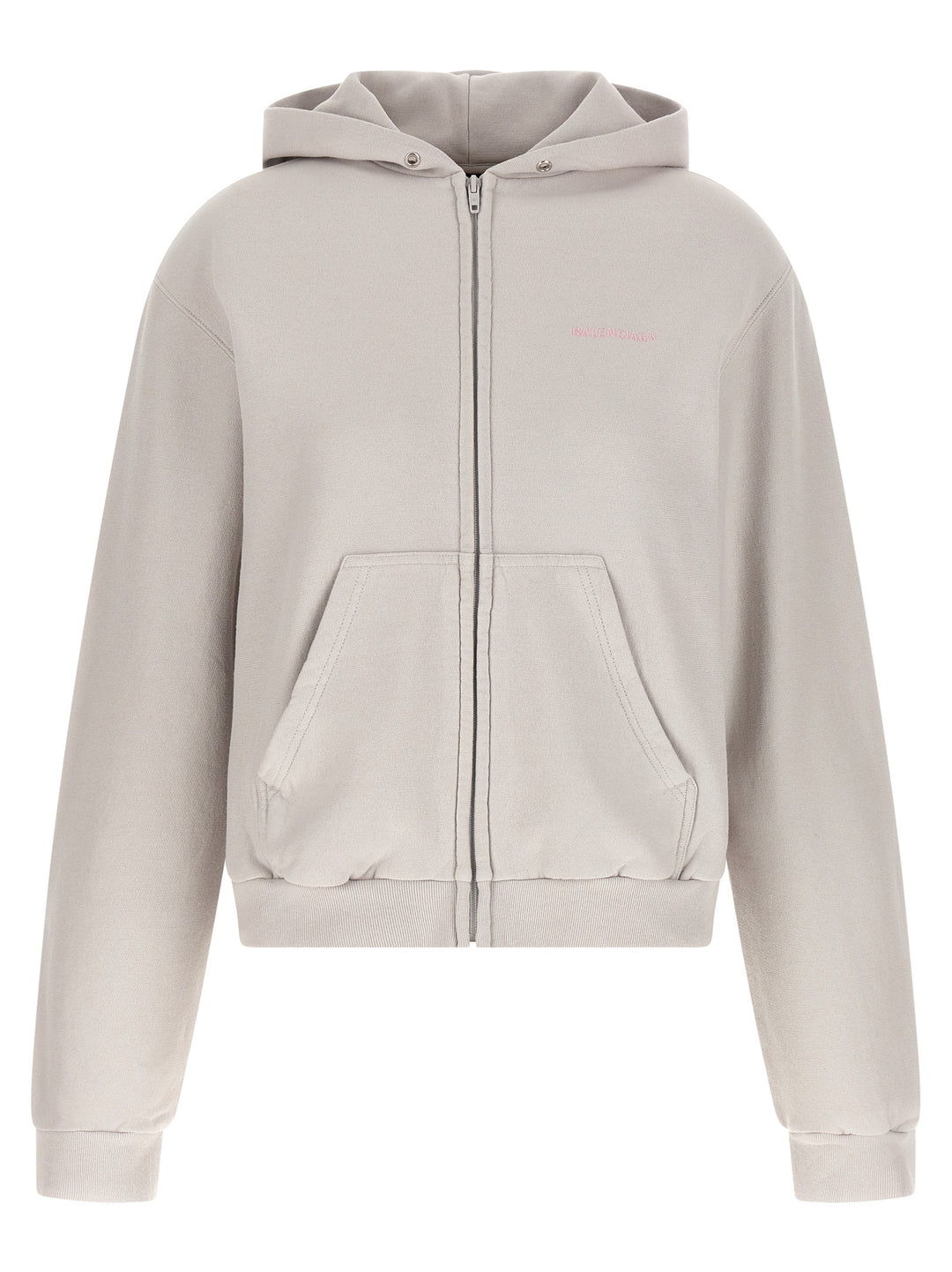 Balenciaga Logo Embroidery Hoodie Felpe - Grigio | 295be81840b9525eade8f709f3e7225cd1b0d178