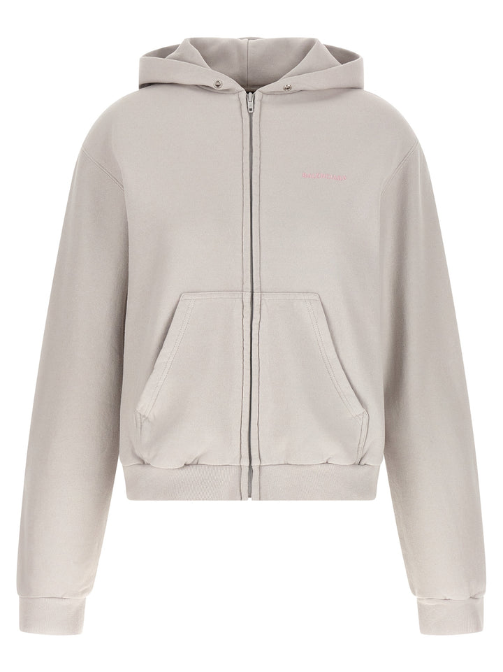 Balenciaga Logo Embroidery Hoodie Felpe - Grigio | 295be81840b9525eade8f709f3e7225cd1b0d178