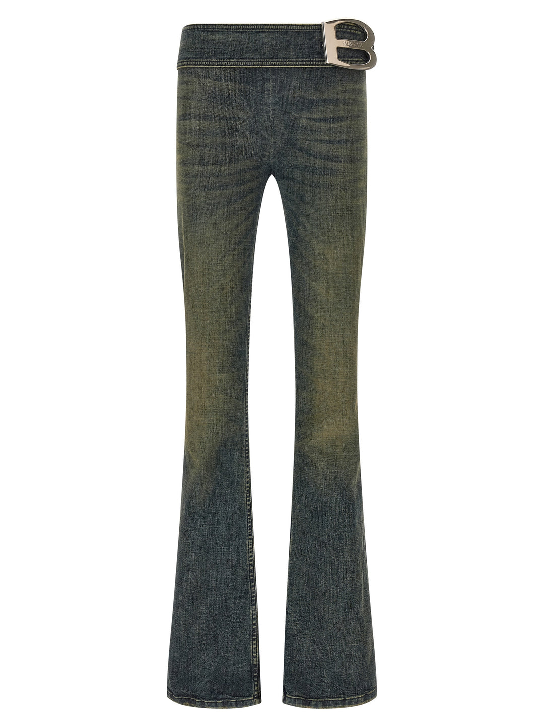 Balenciaga Bootcut Buckle Jeans - Blu | b5a9c649dfac7053e209483216c3a37fa3c33302