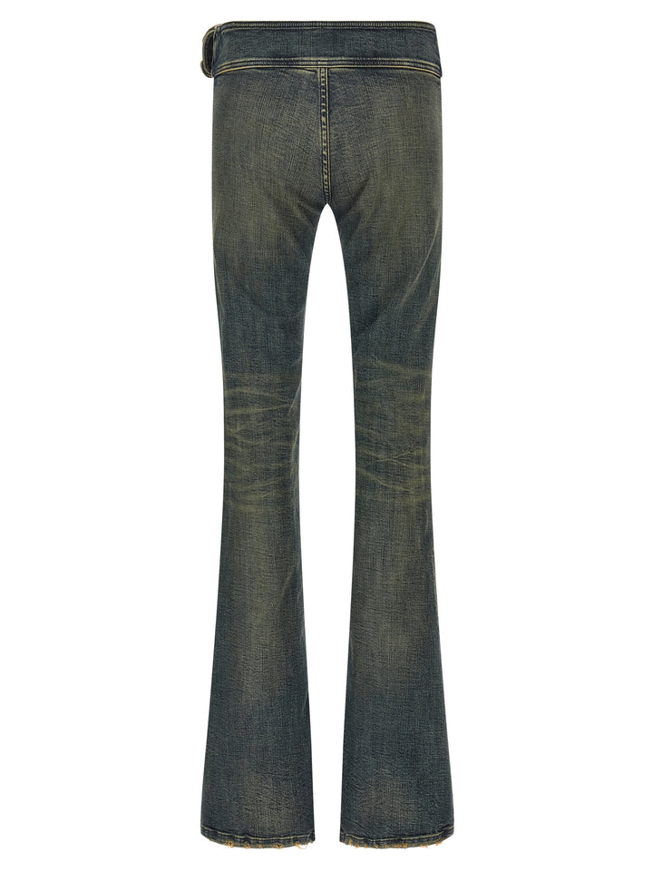 Balenciaga Bootcut Buckle Jeans - Blu | b4aced0e731b8fe1e21f28ce72ccc3c0481f98b5