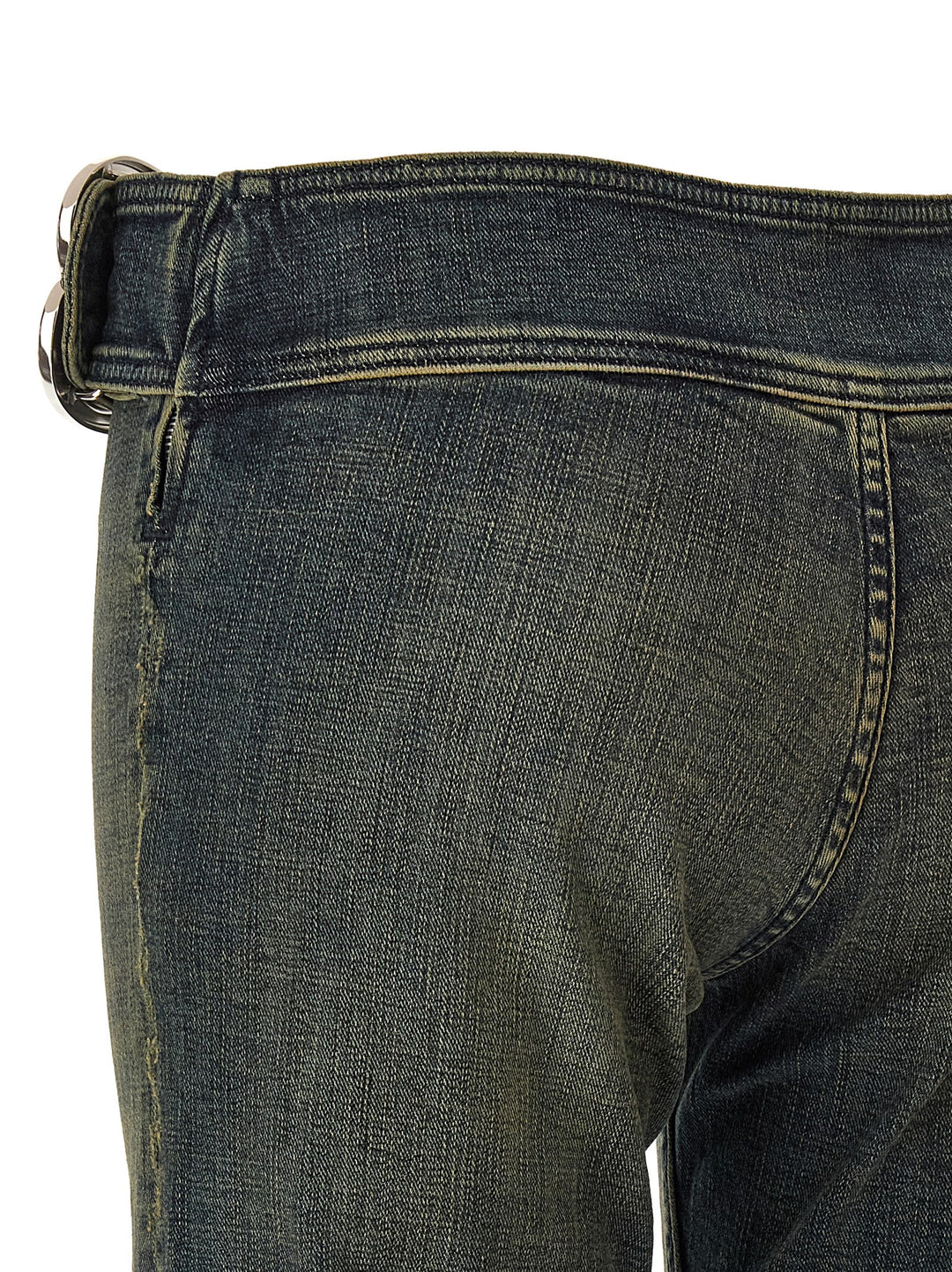 Balenciaga Bootcut Buckle Jeans - Blu | db15619b2af24bd54e2122c3a6304645cd2aaf12
