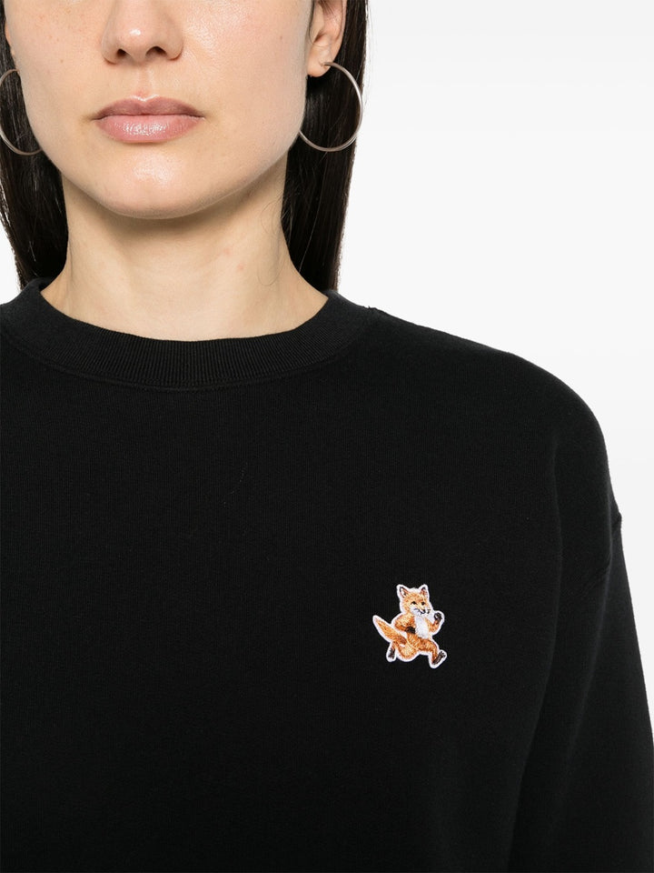 Speedy fox patch comfort sweatshirt