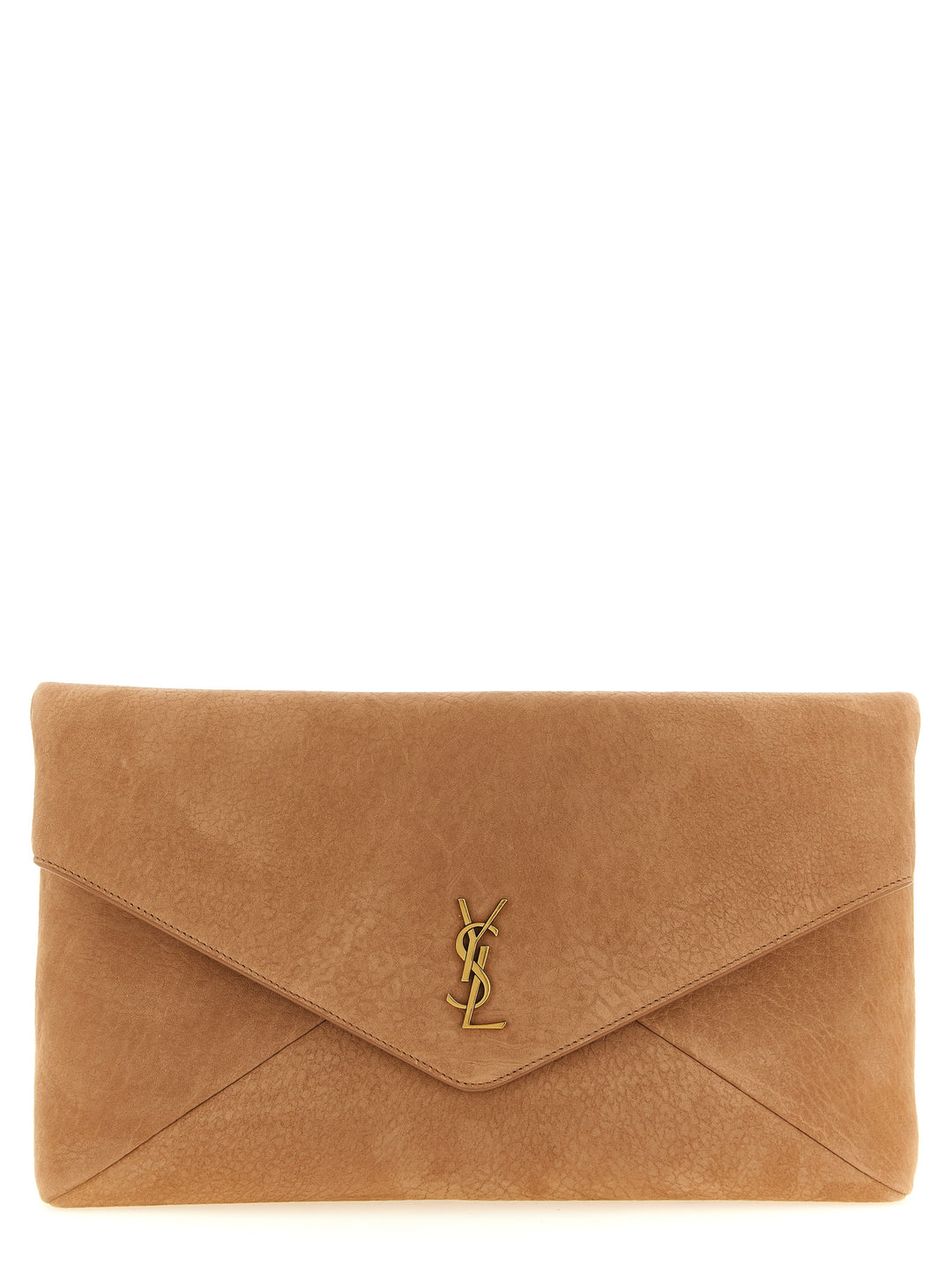 Saint Laurent Envelope Clutch - Marrone | a4515bb53fbc99f22c61a4bda7d254f2bb3f3f5a