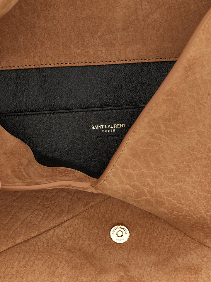 Saint Laurent Envelope Clutch - Marrone | f4278a1f3d27e9a3a30df803ad96876836eacc2d