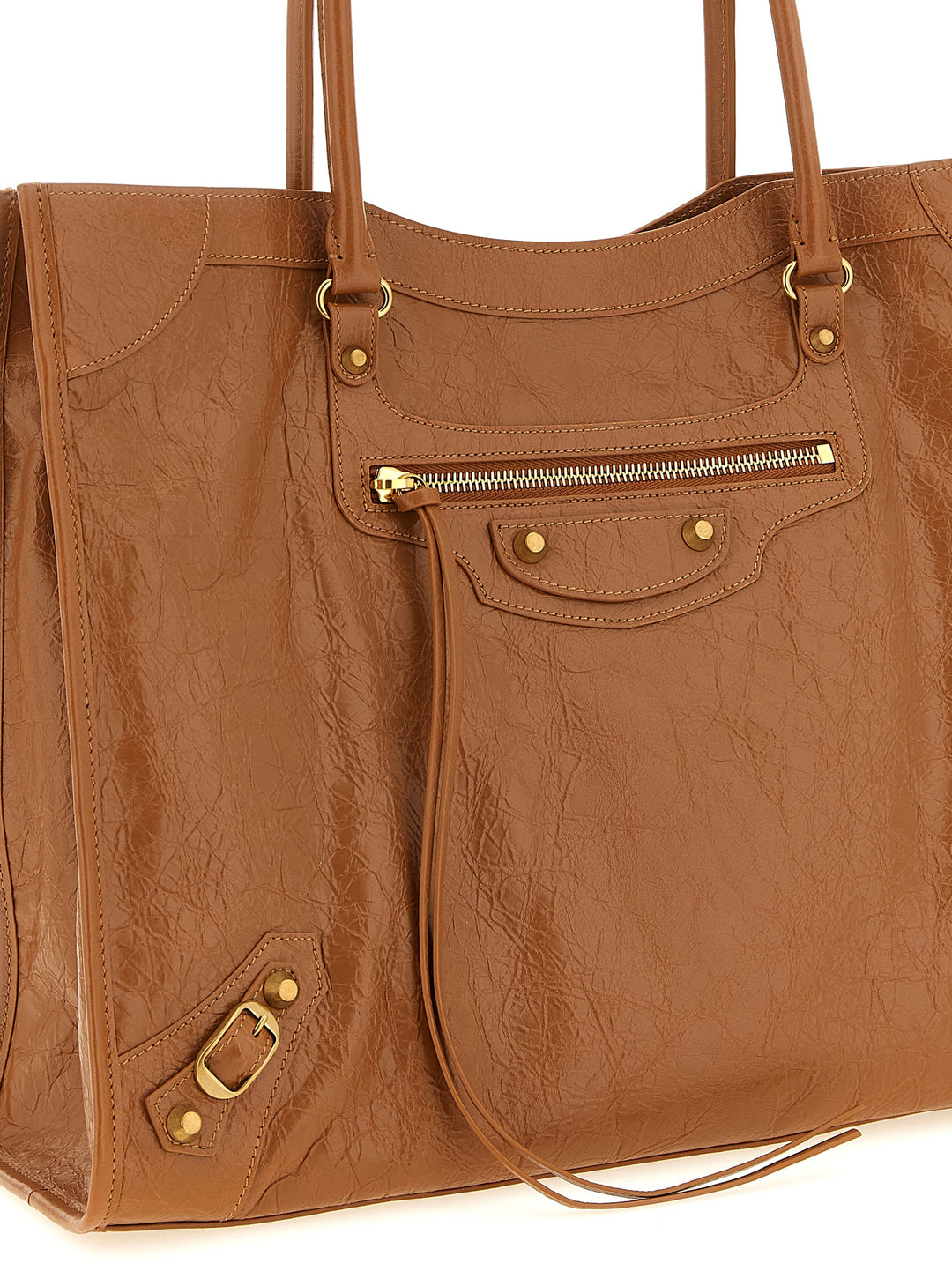 Balenciaga Tote Le City M Borse a Spalla e Tracolla - Marrone | 67a62ed05d817d7da1f4f465d0e76eab9cf1f953