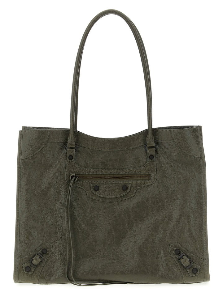 Balenciaga Le City Tote - Verde | 0a68fc81580cb40bbde498dd30325fd28b3b58e3