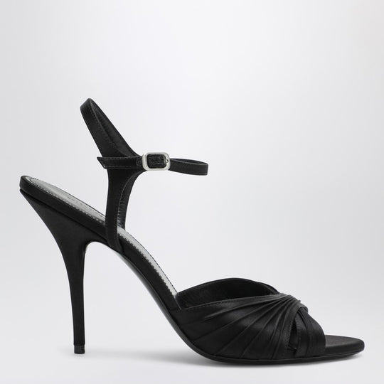 Black Dynastie Satin Sandals