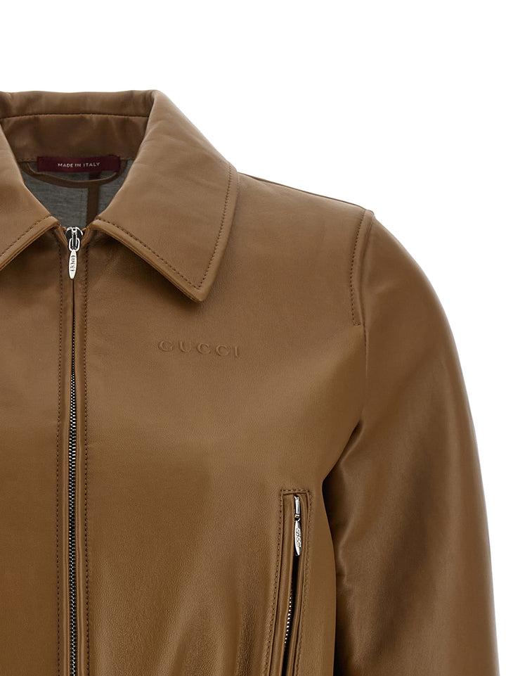 Gucci Gucci Puffer Jackets - Beige | e3a43cd3a424523e161d3a0ac59805dec6ee2d16
