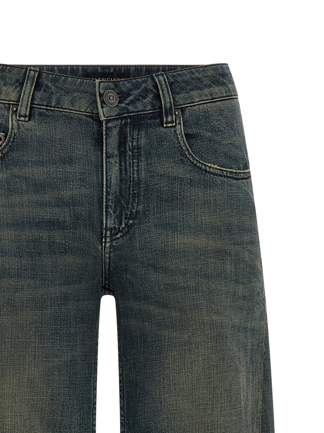 Balenciaga A Gamba Ampia Jeans - Blu | bea97590fe6465a173a1c7583aa6a299e3d9e3ef