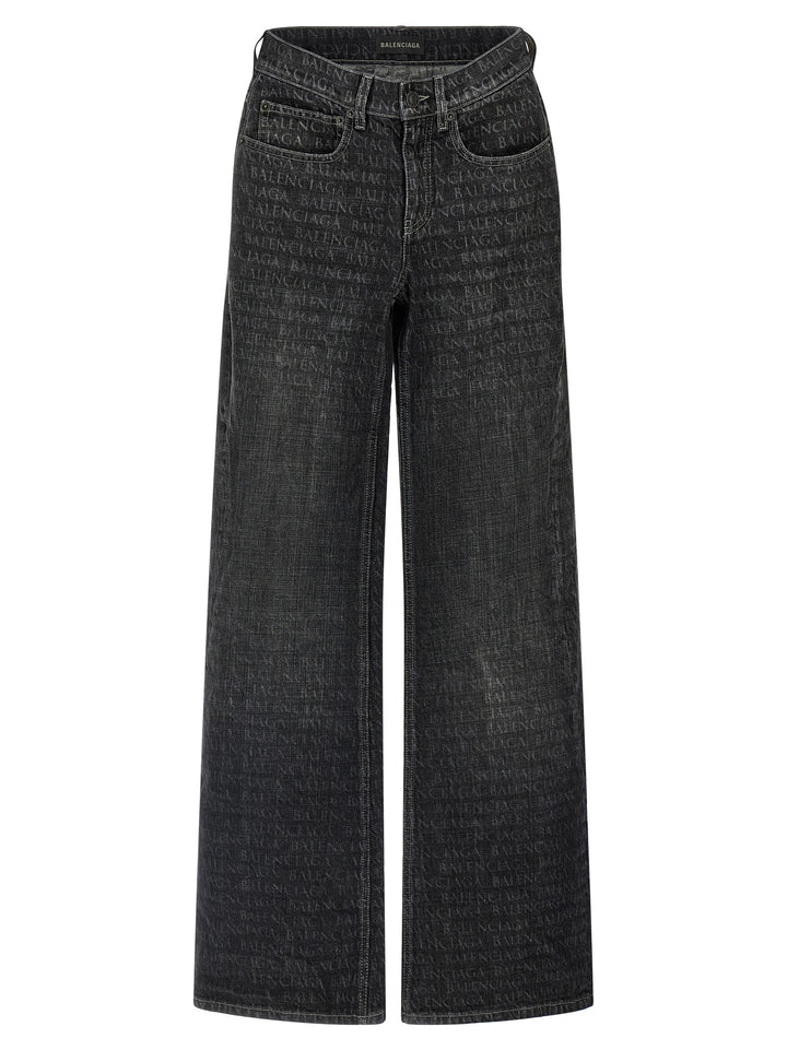 Balenciaga Wide Leg Jeans - Nero | 1a2d3b5b44e5845d4ecfceda5a88256d303b8969
