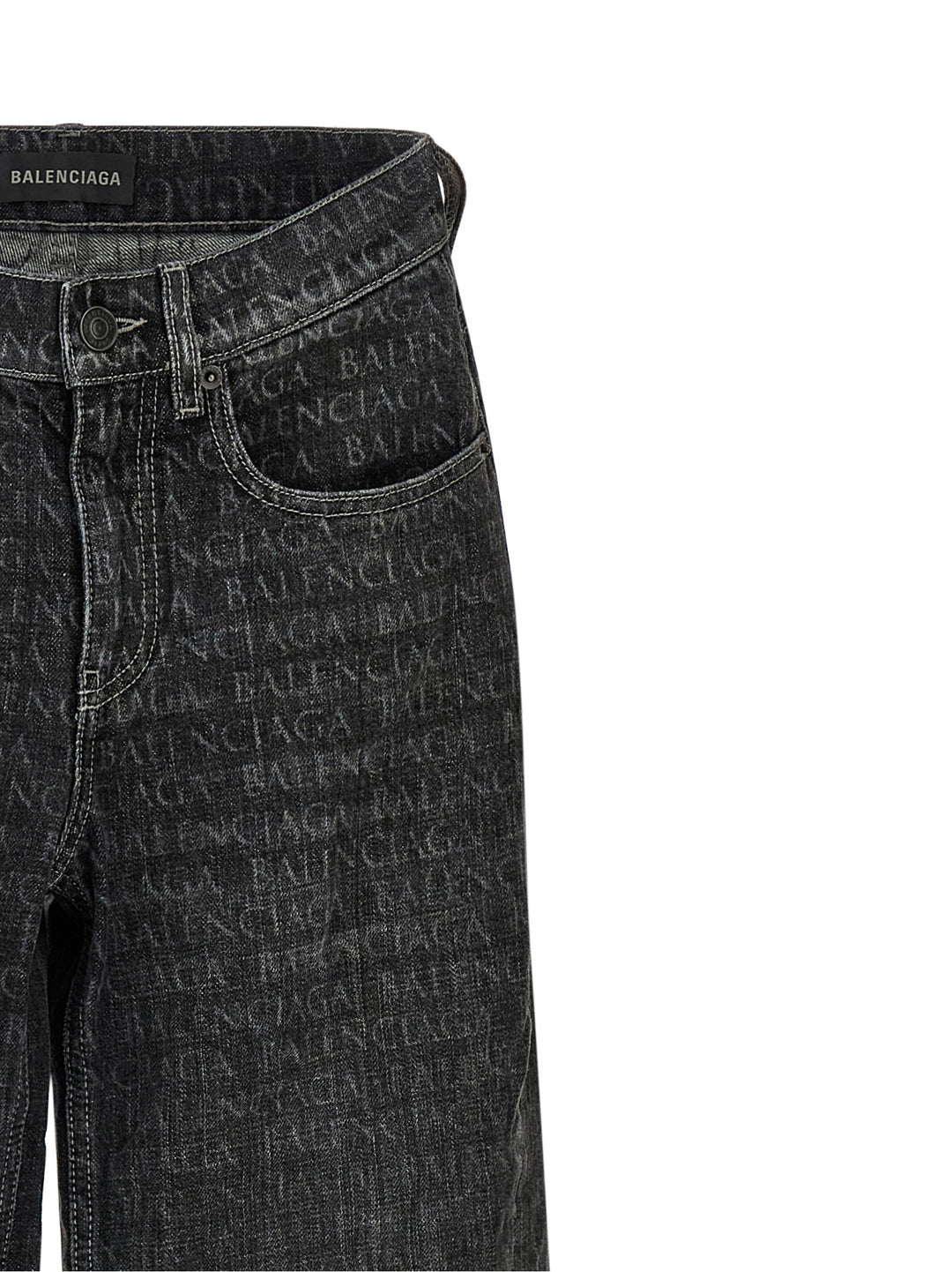 Balenciaga Wide Leg Jeans - Nero | 52f27479fda231f151dd09c16b1f8797d51cf8f5