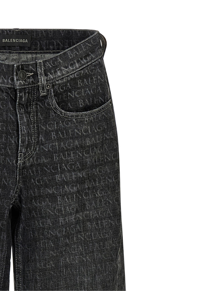 Balenciaga Wide Leg Jeans - Nero | 52f27479fda231f151dd09c16b1f8797d51cf8f5
