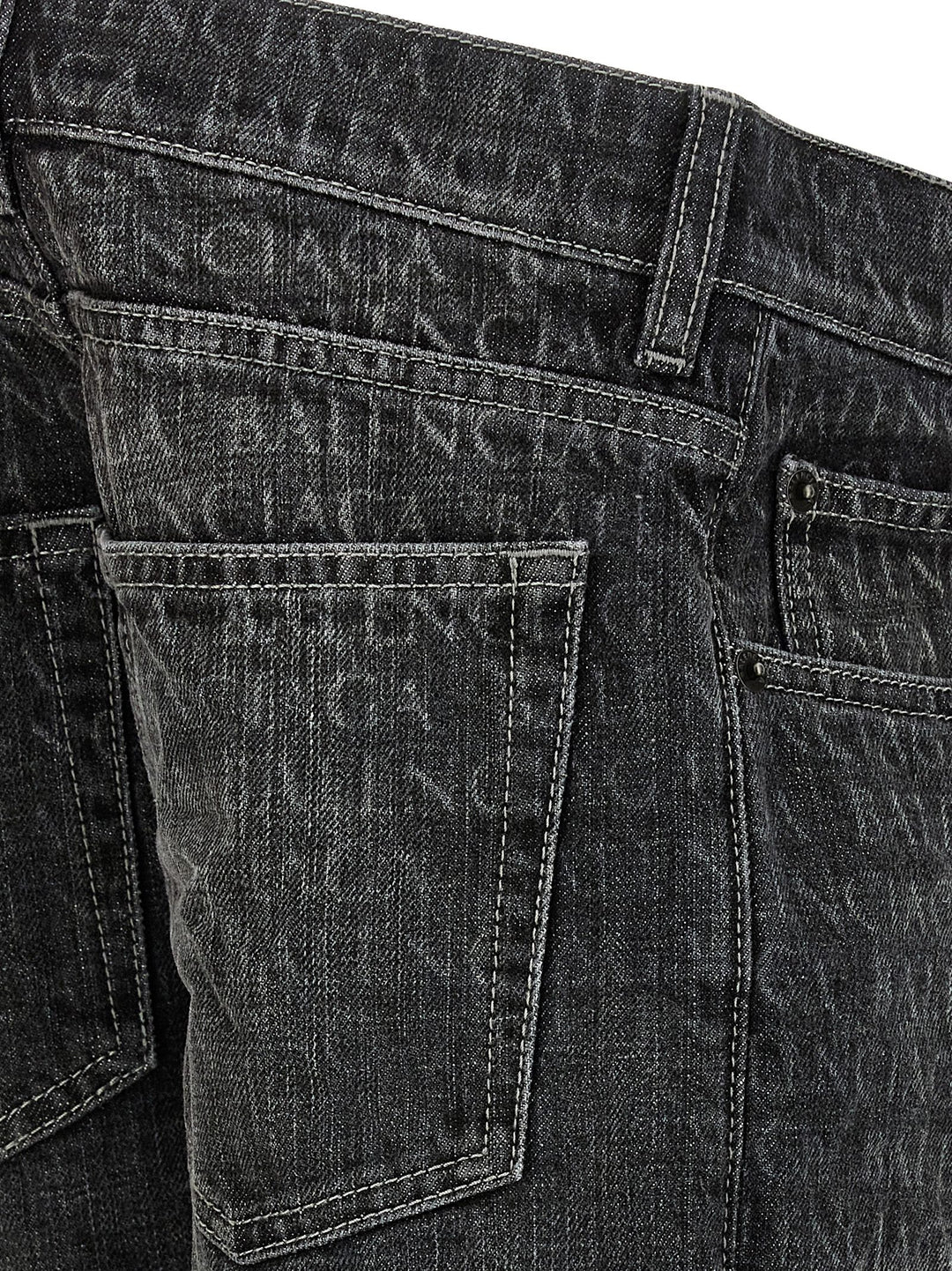 Balenciaga Wide Leg Jeans - Nero | 936d25ac126c5cf0d624de37bf22589223981014