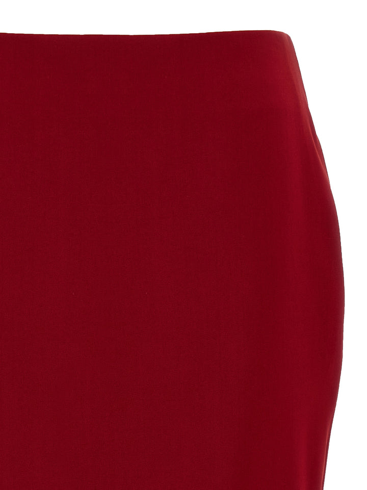 Saint Laurent Pencil Skirt Gonne - Rosso | 0528824c849640724cfdecfa3907eb8d31c0fd69