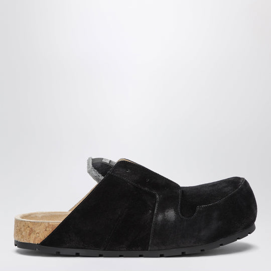 Dumbo Sabot In Distressed Suede Calfskin