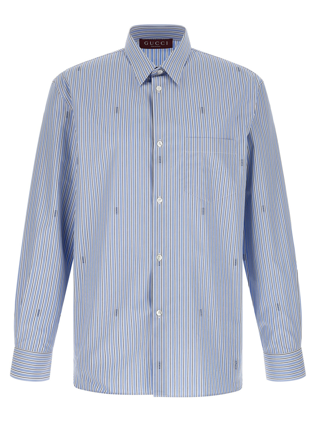 Gucci Gucci Fil Coupé Shirt Camicie - Celeste | 924881cf1e6ef96fe028a0fb6a1c6ca4a9de515a