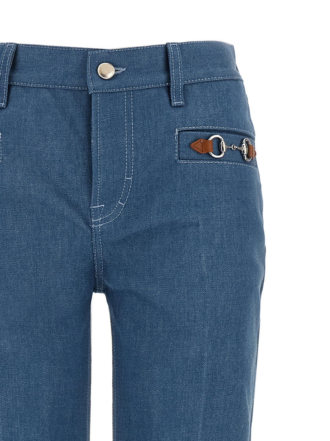 Gucci Morsetto Jeans - Celeste | 02222500baacb75356aba5c0a2c64f85b23347de
