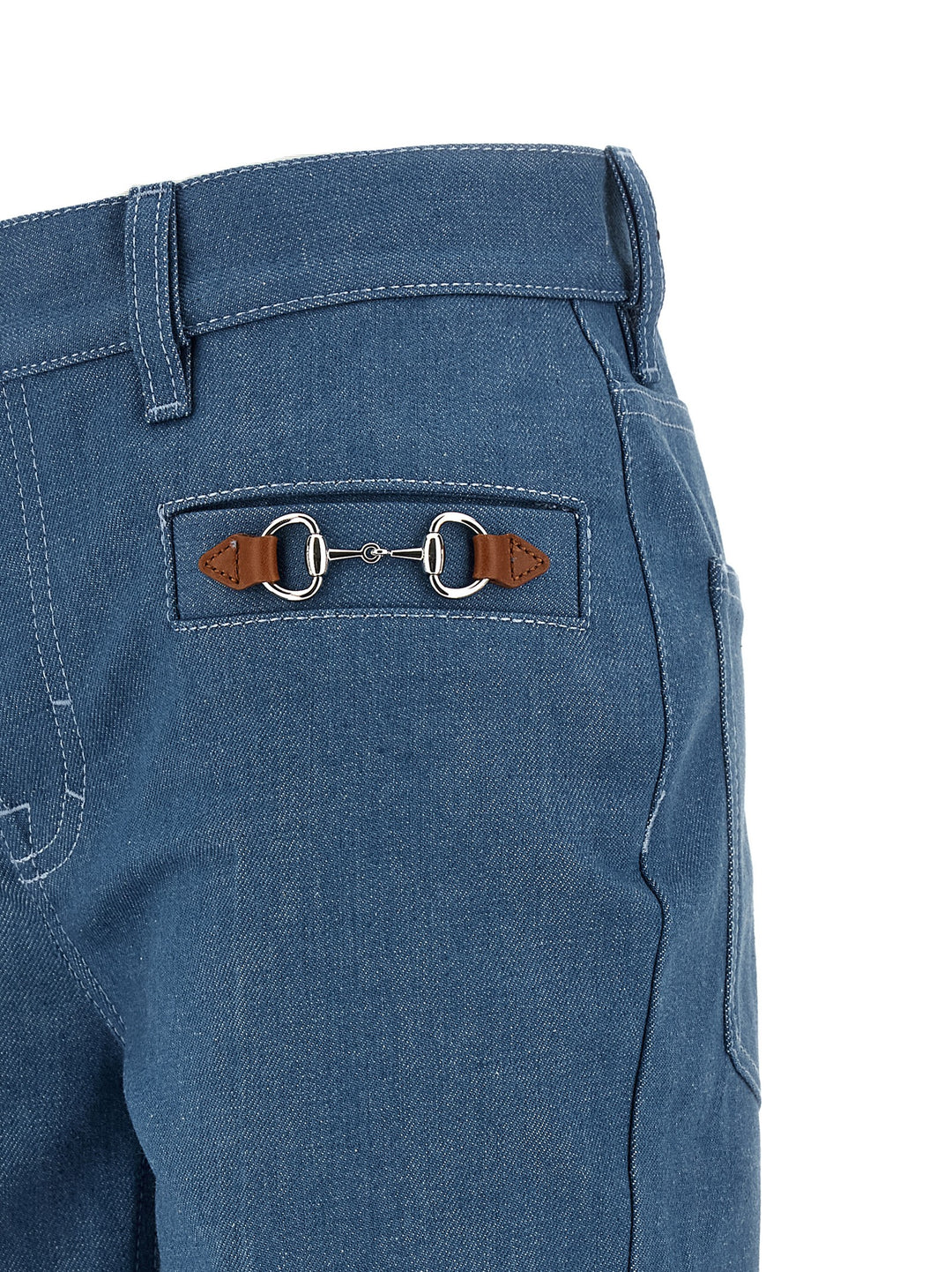Gucci Morsetto Jeans - Celeste | dc809eeab1d32150024a982adc0e97952e46382d