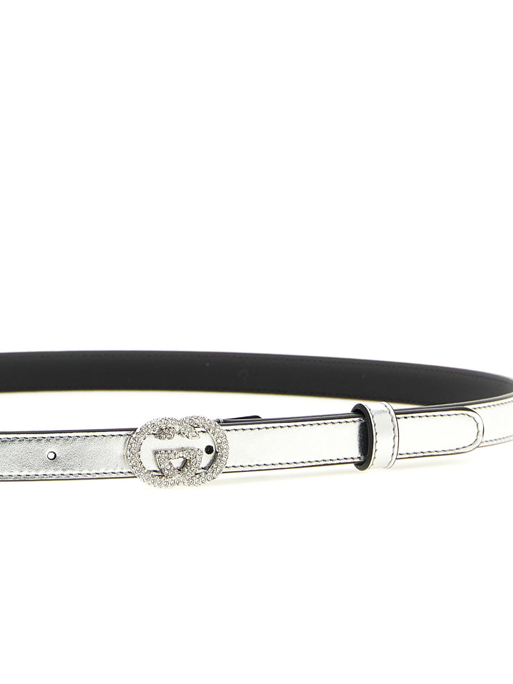 Gucci Incrocio Gg Cinture - Silver | e27c23a37089cfa8446631b4d6027e646482761f
