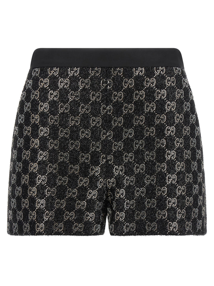 Gucci Gg Lamé Tweed Shorts Bermuda e Short - Nero | 024574441c803b96f54ba1926fe1781ece2651c9
