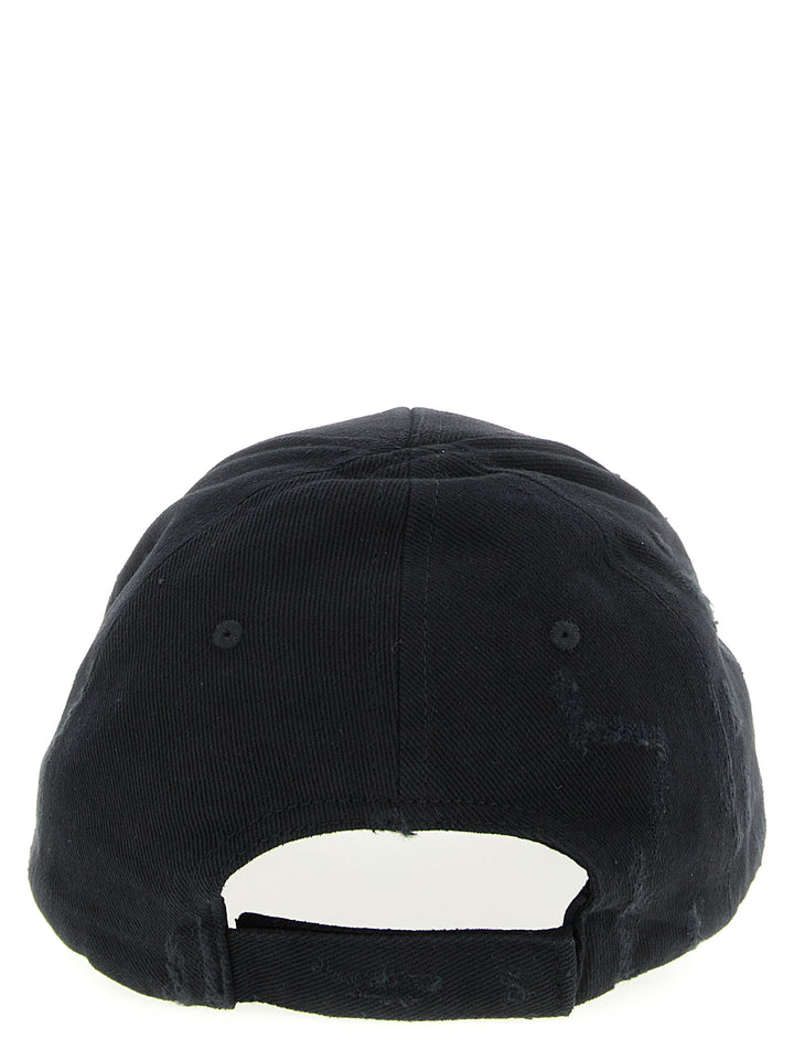 Balenciaga Logo Cap Cappelli - Nero | e37f1c3fbbcc0f14a6063d228008383c21e48110