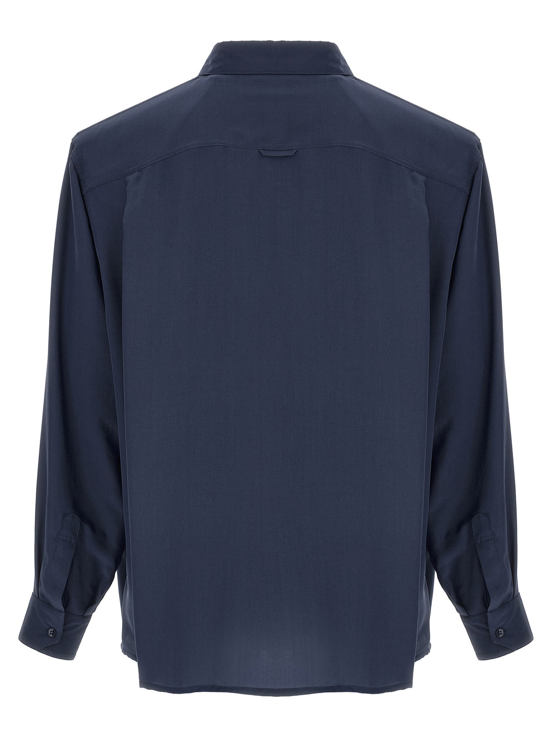 Saint Laurent Viscose And Silk Shirt Camicie - Blu | 595728e21e0ef8d80d10a5652de5970db037b04d