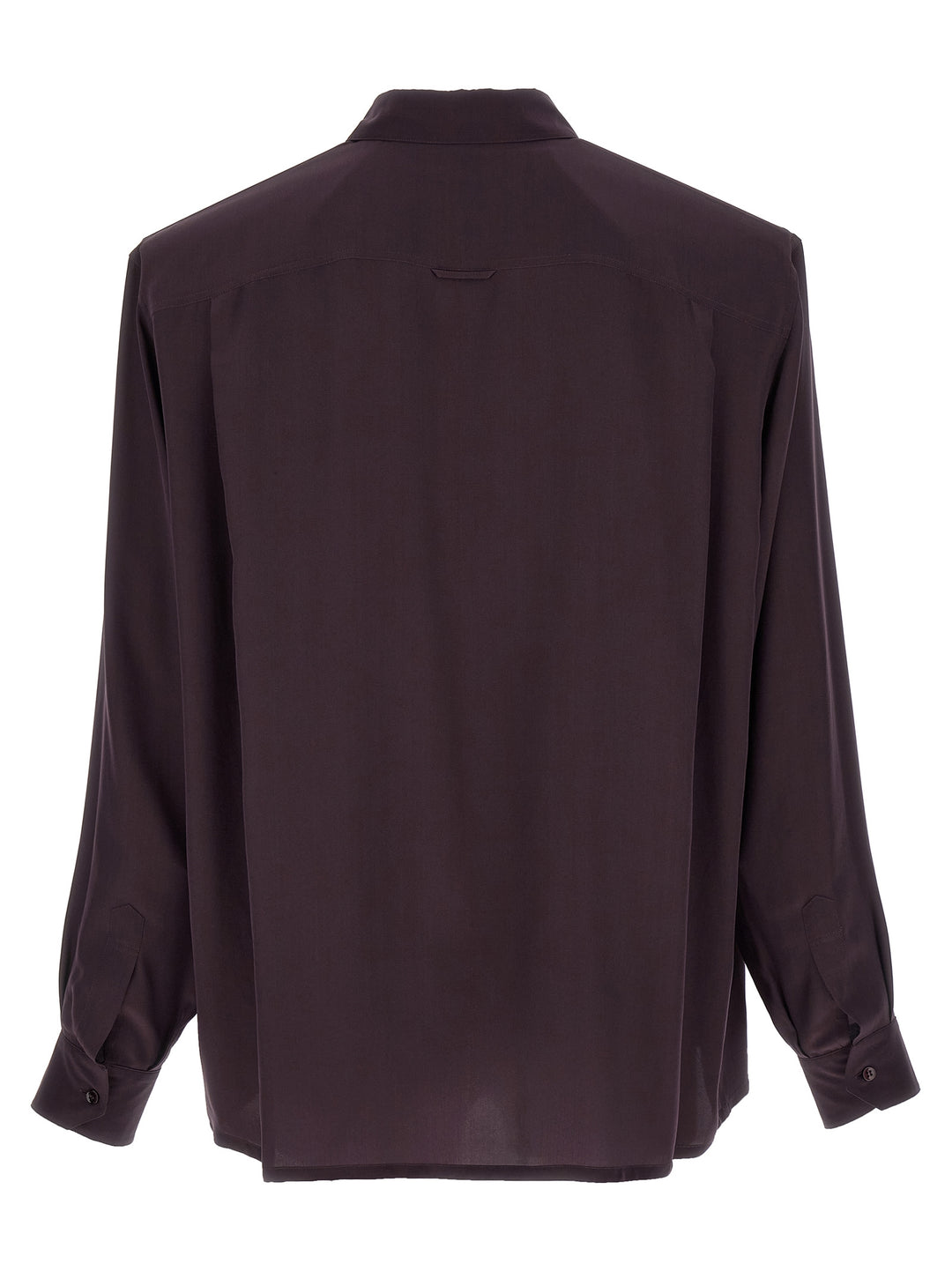 Saint Laurent Viscose And Silk Shirt Camicie - Viola | 68c04ff809691f75ffa4350b088aeb11ba02f634