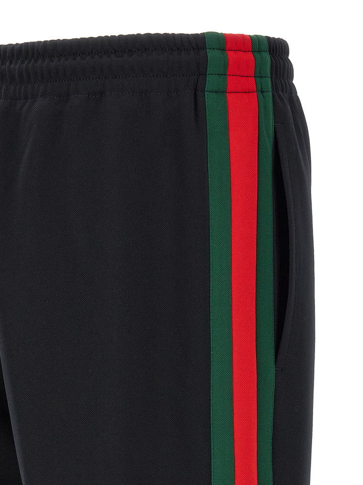 Gucci Nastro Web Pantaloni - Blu | 91531c96aff446217821f10a18c409b2569417ba