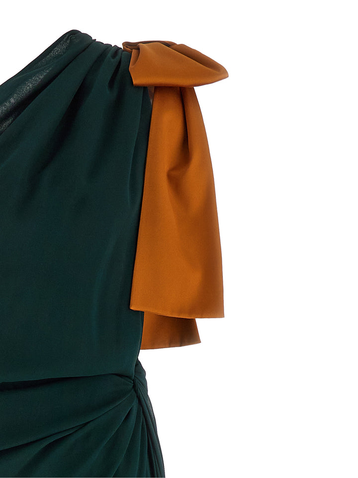Saint Laurent One-Shoulder Dress Abiti - Verde | ce73e1aa5beb89f33af7781a89a051fc054c6fa5