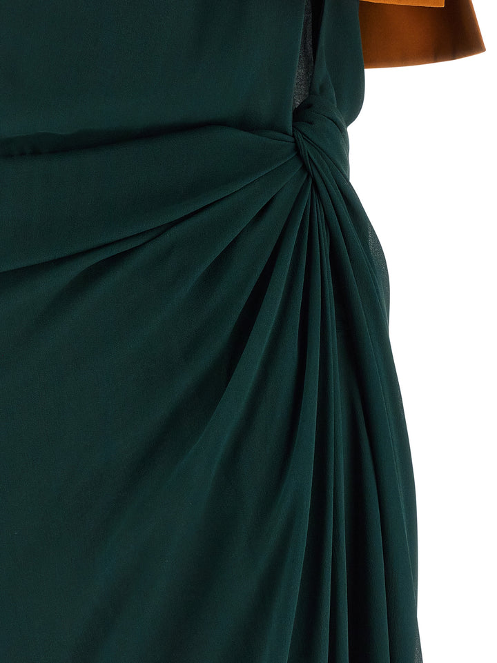 Saint Laurent One-Shoulder Dress Abiti - Verde | 876f5938809abde8ed8f6d86d1d9687da38308d9