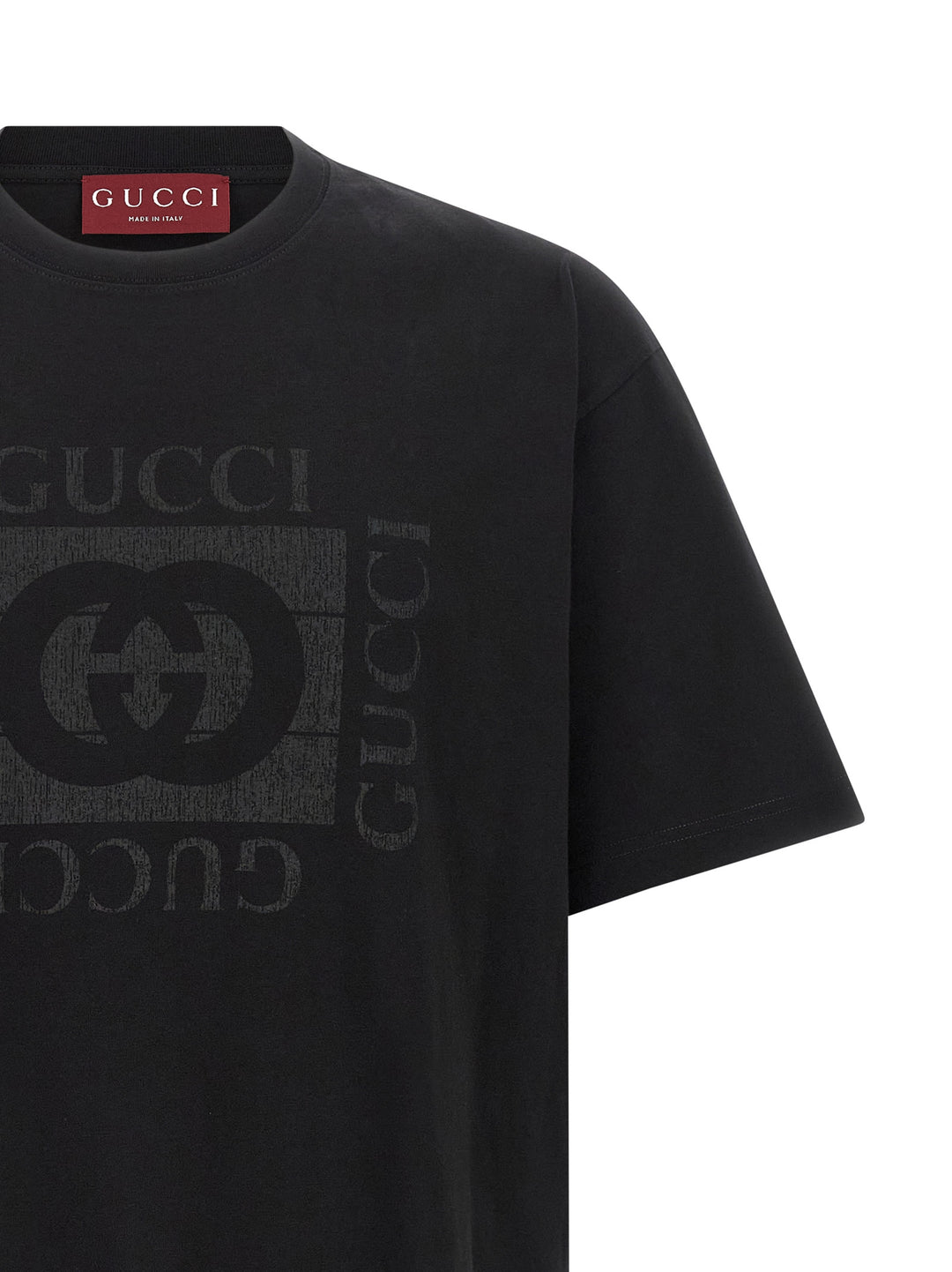 Gucci Gucci Incrocio Gg T shirt - Nero | aca86e1fb52395d7fb6c73fe2988cb4b654bcdf0