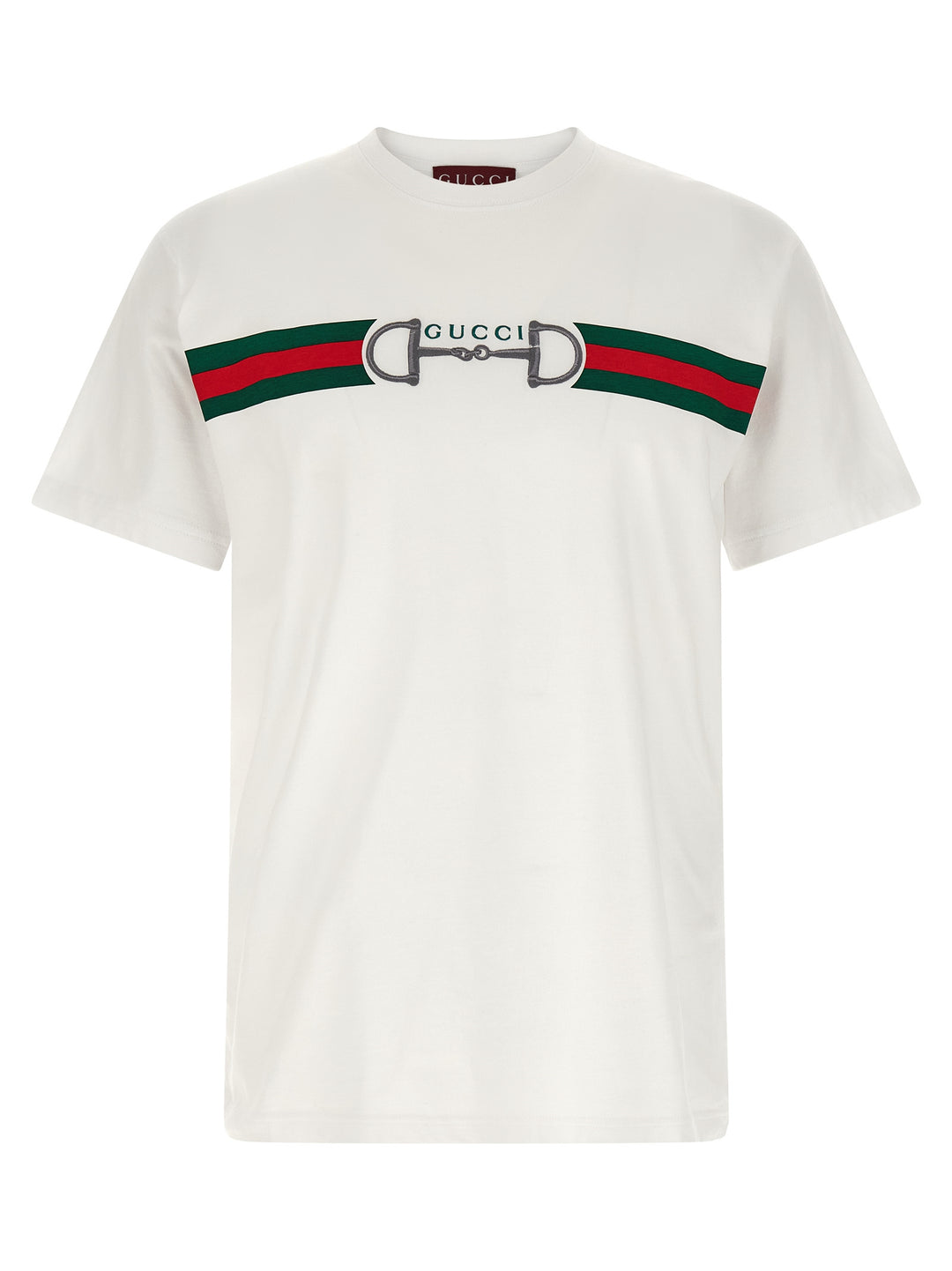 Gucci Nastro Web T shirt - Bianco | fac43e1186cd7c19a37cc68b24363677989bb8b5