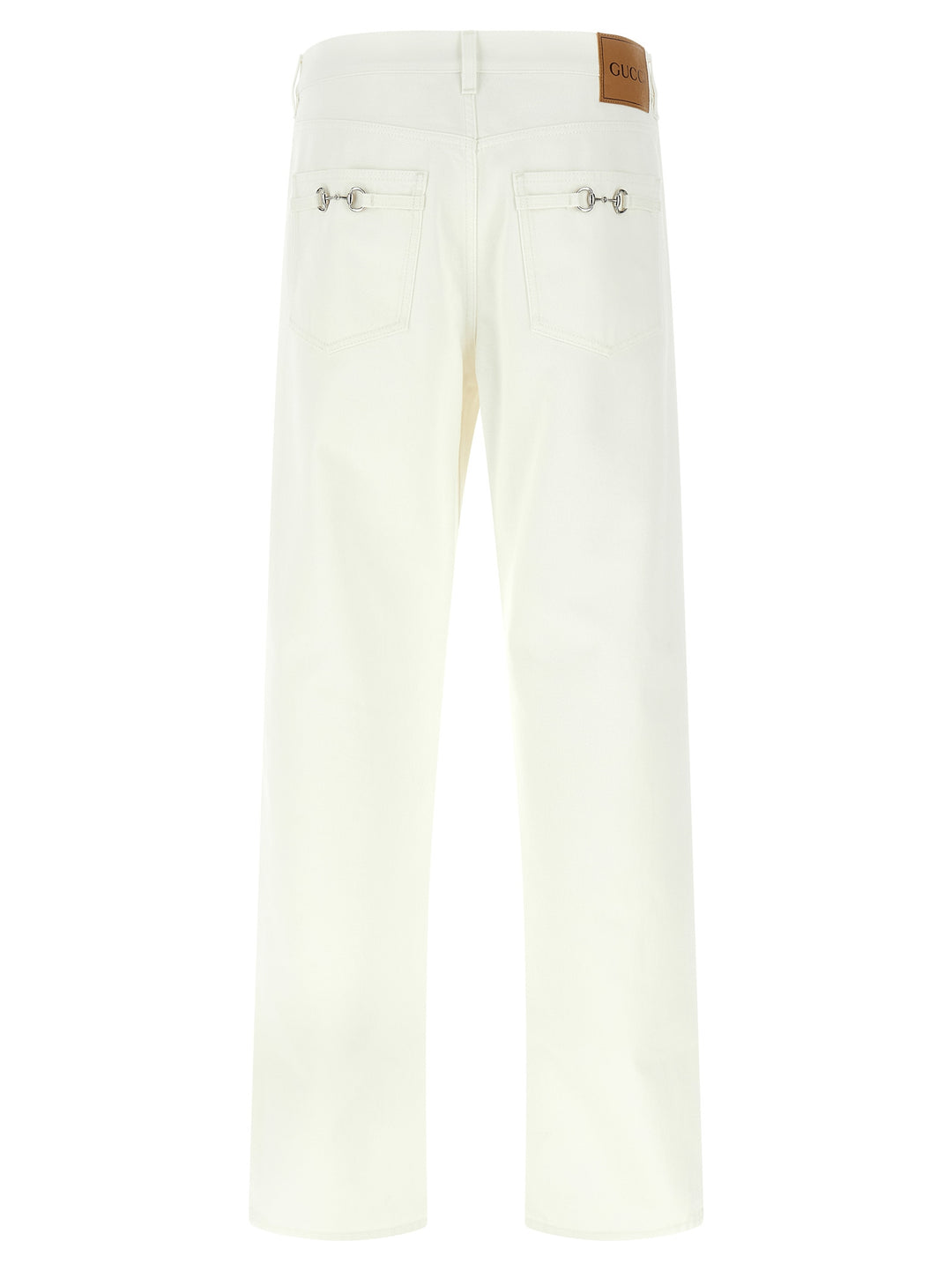 Gucci Morsetto Jeans - Bianco | fcfba04ee71e303d648bb2e579fefe3443f029c1
