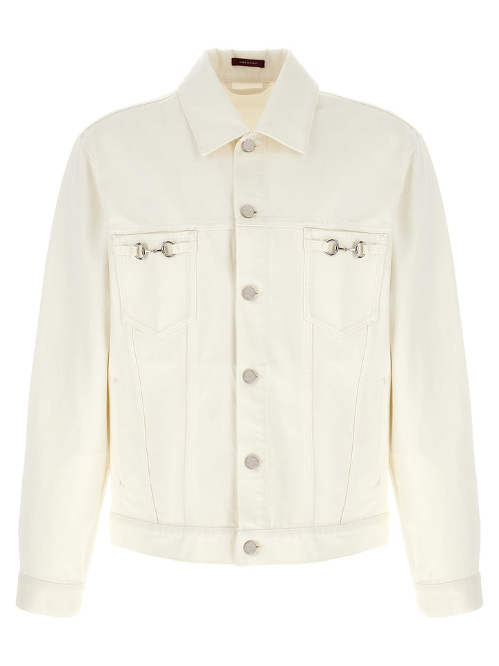 Gucci Morsetto Puffer Jackets - Bianco | e7144e92aecdfceb95e6be0704fa325d7c3cb450
