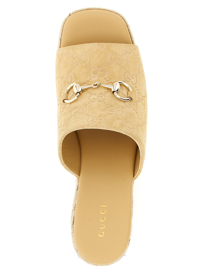 Gucci Morsetto Zeppe - Beige | 8af7135b1c19c58c0ba8c5b37ec7c07366913766
