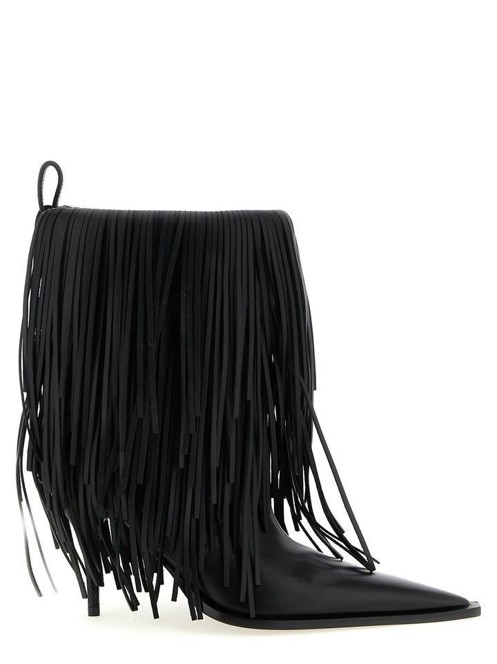 Balenciaga Avenue Fringe Stivali e Stivaletti - Nero | 808125549891655487ae730a1542f954903814d8