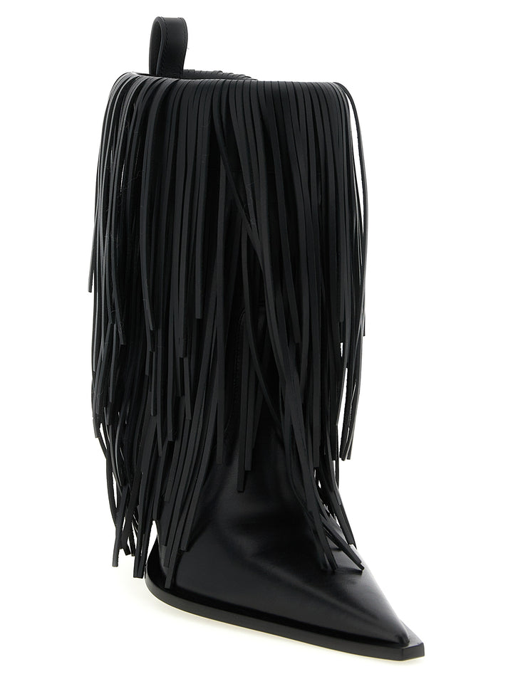Balenciaga Avenue Fringe Stivali e Stivaletti - Nero | 58ce2f9c1e0bfb4b3fcfb8cec156a0ebcdd68ebb