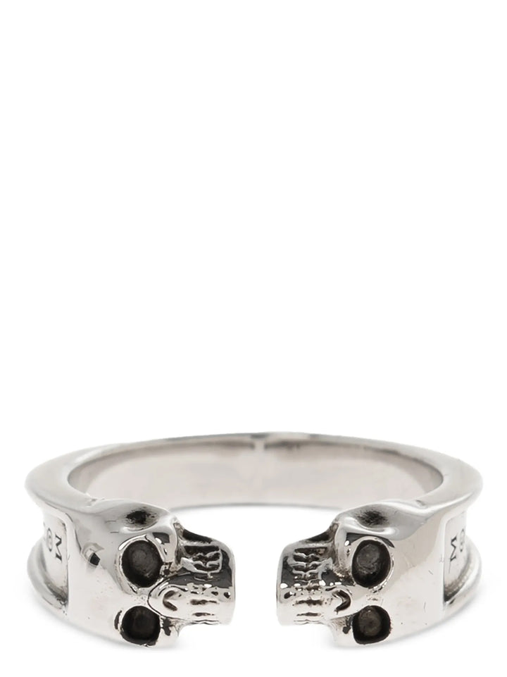 Mcqueen Thin Twin Skull Gioielli - Silver | 25e1e0ac7107f149d9204d4510c5ddf8ebdc60ae