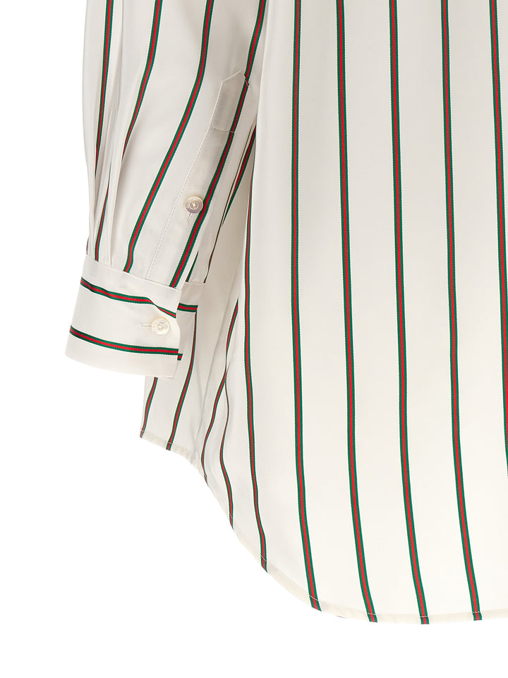 Gucci Web Camicie - Bianco | 638625d83fe9cabecf7a8fbc9fb3784bacdd9a39