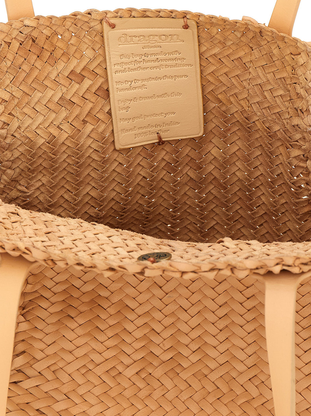 Dragon Diffusion Teresa Maxi Cabas Borse a Mano - Beige | 637a649ecbbbc85a2a7615d0327e6b766f76f4ea