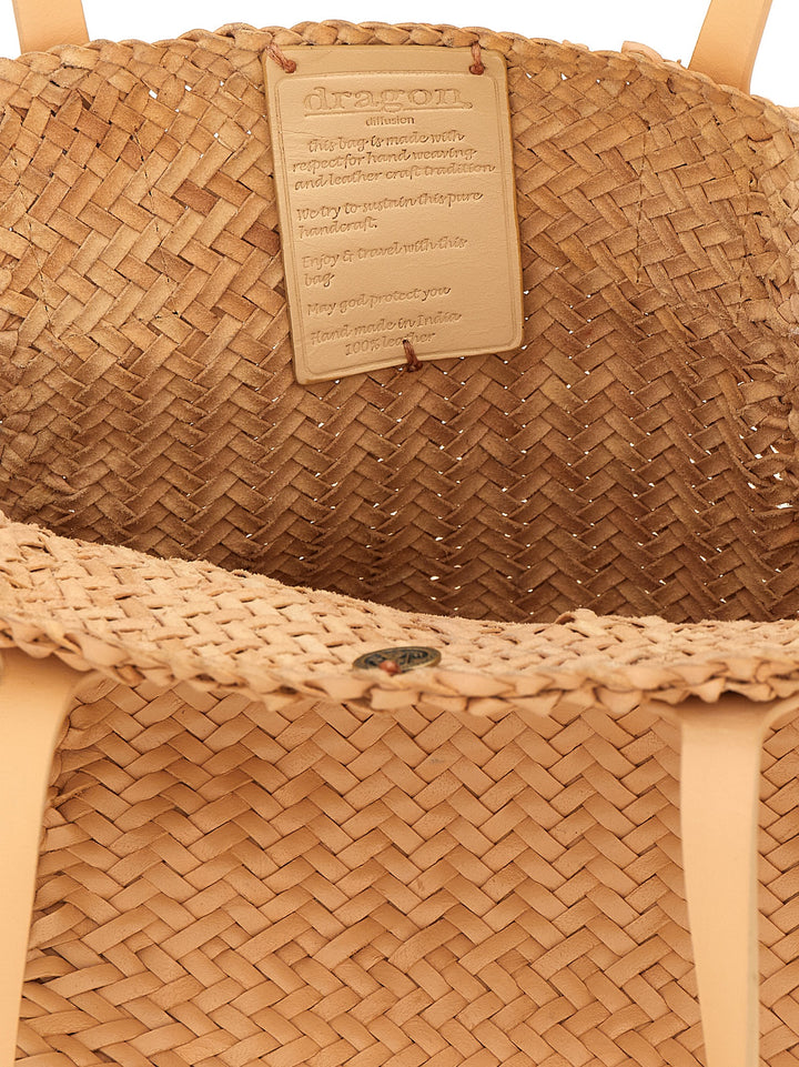 Dragon Diffusion Teresa Maxi Cabas Borse a Mano - Beige | 637a649ecbbbc85a2a7615d0327e6b766f76f4ea