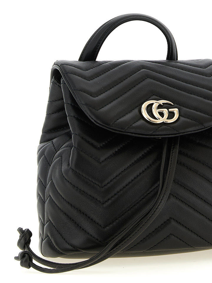 Gucci Gg Marmont Zaini e Valigie - Nero | 09ec51afca8b6b875fa6ce88289ff9bfe0eaab84